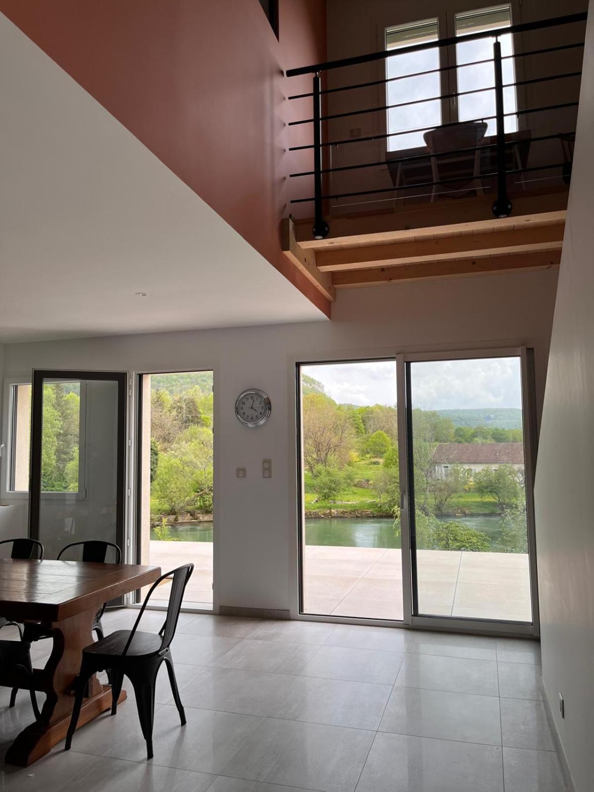 Maison De Vacances - Vue Panoramique Riviere Ornans Exteriör bild